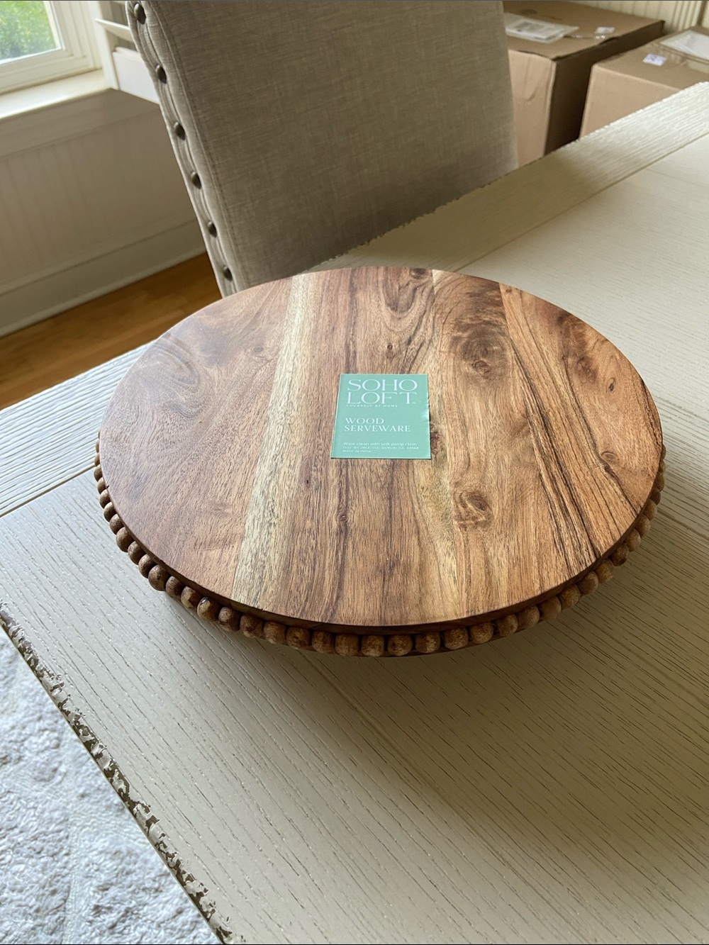 Round serving piece or riser nwt